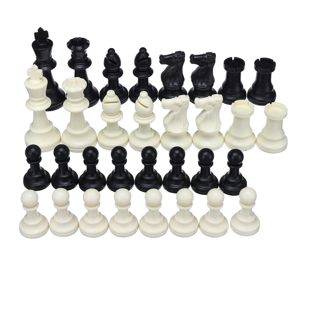 32 Piece Game Chess Foldable 9.5/7.5/6.4cm King Knight Set Outdoor Recreation Family Camping Game Image 1