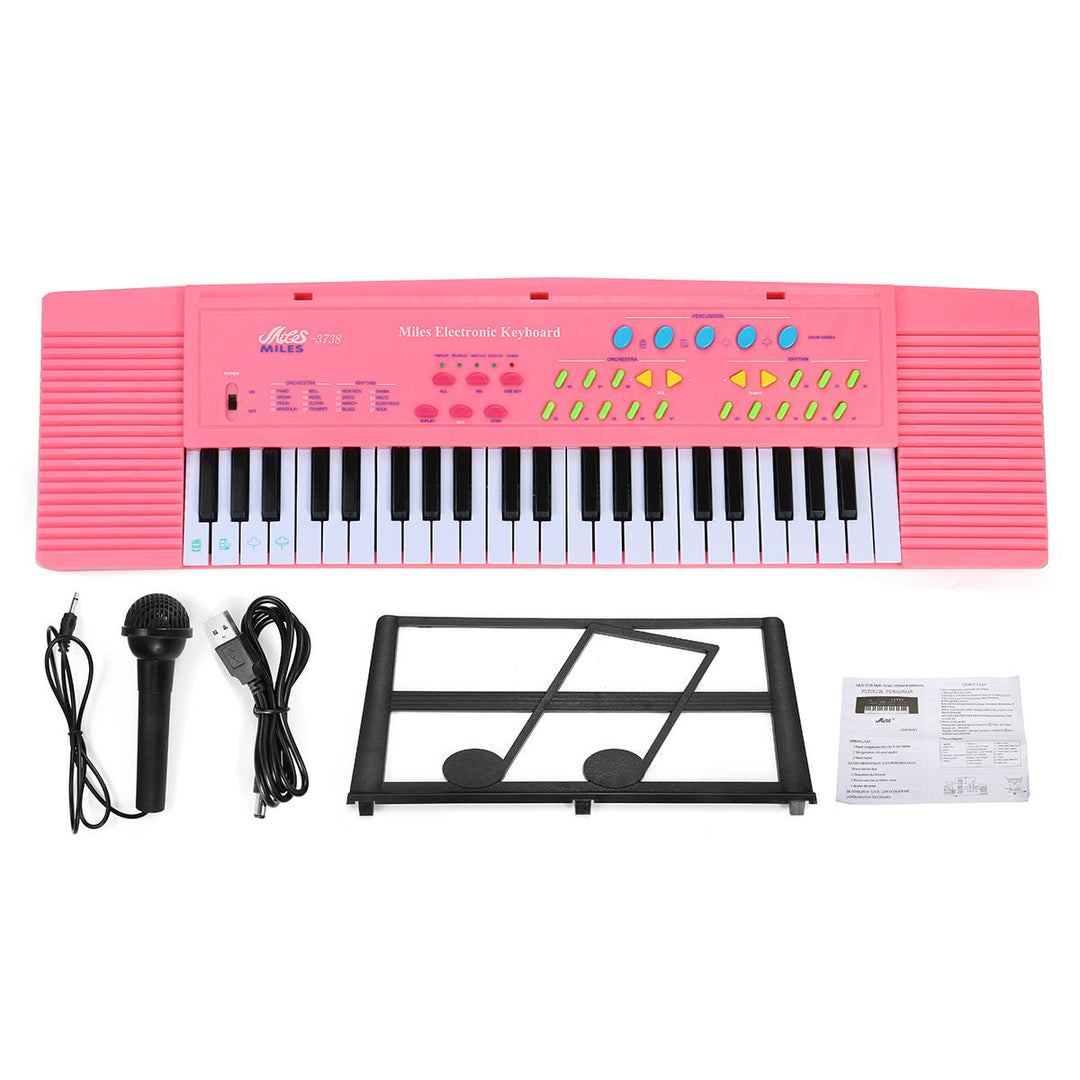 44 Keys Digital Electronic Keyboard Piano with Mini Microphone Music Stand for Children Music Enlightenment Image 9