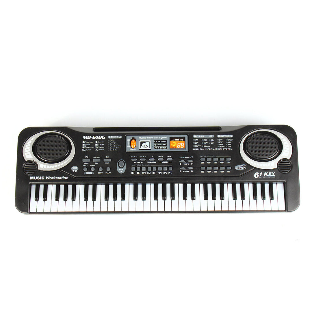 61 Keys Kids Electronic Music Keyboard Electric Digital Piano Organ Toy + Mic Image 1