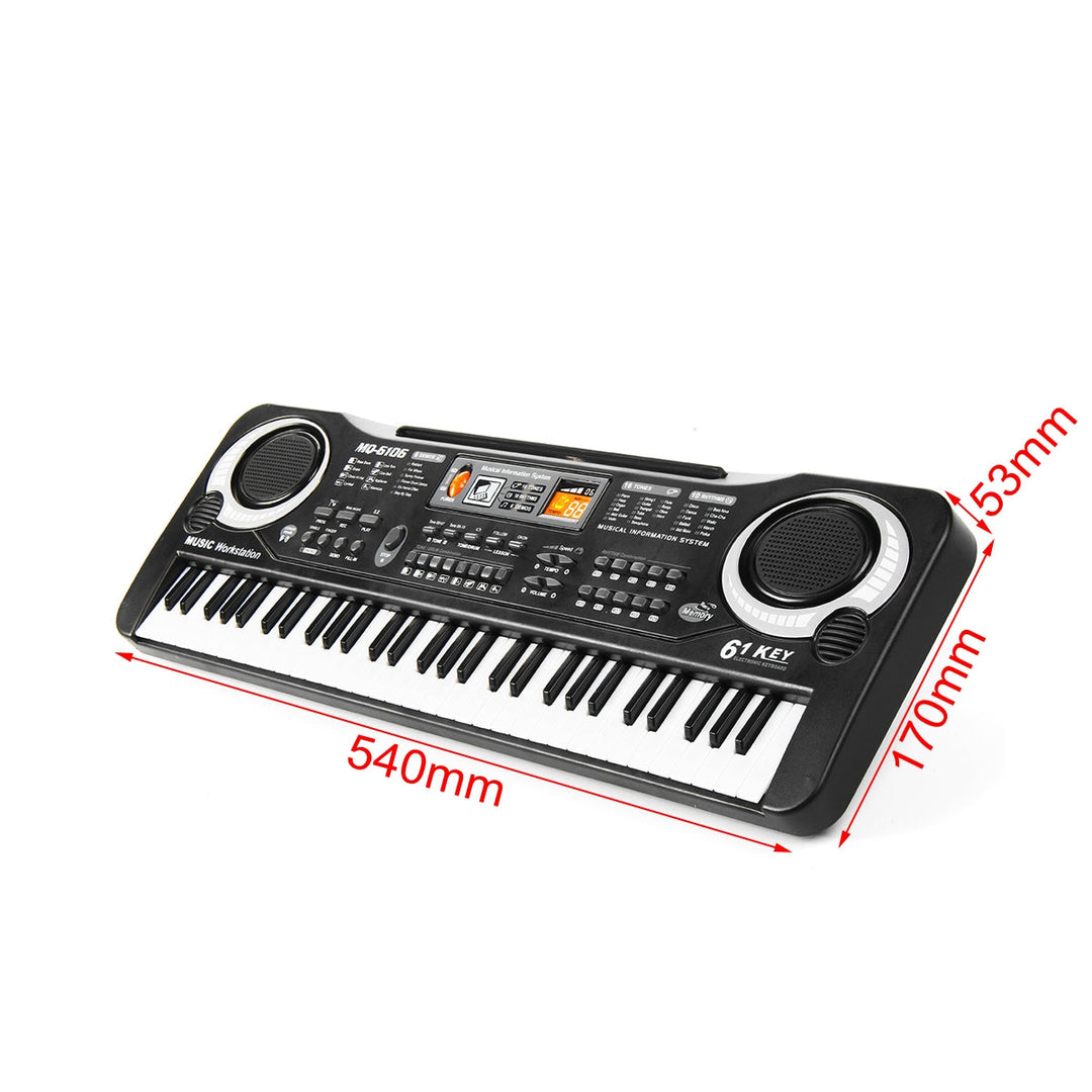 61 Keys Kids Electronic Music Keyboard Electric Digital Piano Organ Toy + Mic Image 4