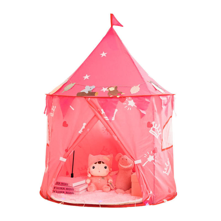 Children Princess Castle Play Tent Kids Game Tent House Portable Toys Baby Indoor Outdoor Play House Toys Pink Tent Image 6