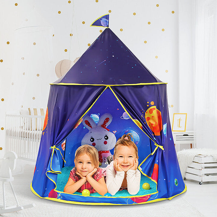 Play Yurt Tent Girls House Castle Foldable Princess Outdoor Indoor Kids Children Image 3