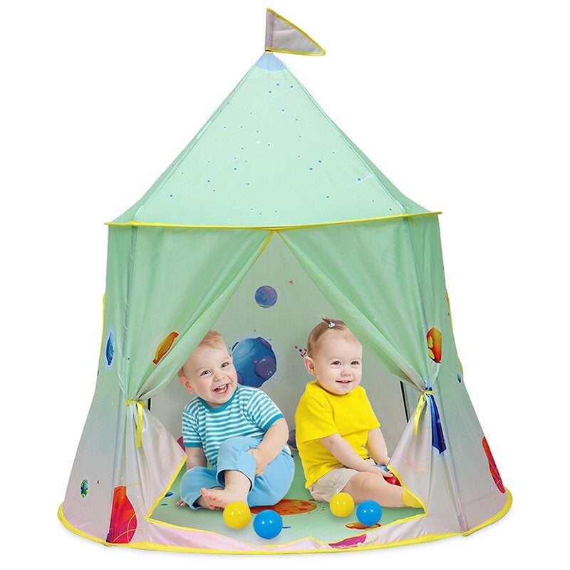 Play Yurt Tent Girls House Castle Foldable Princess Outdoor Indoor Kids Children Image 1