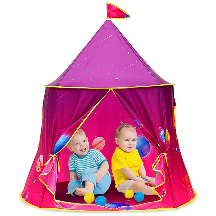 Play Yurt Tent Girls House Castle Foldable Princess Outdoor Indoor Kids Children Image 7