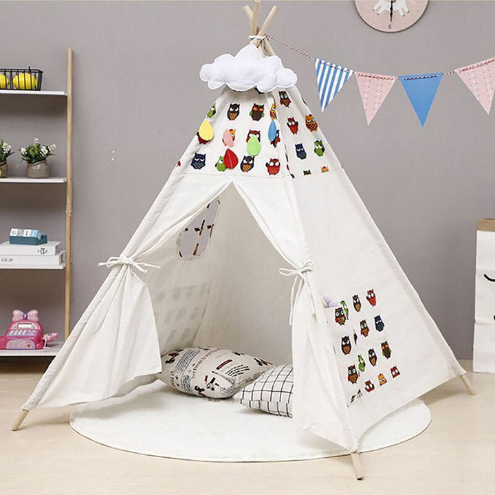 Round Carpet Tent Mat Floor Rug For Kids Play House Kids Tents LED Lights Decoration Carpet Image 3