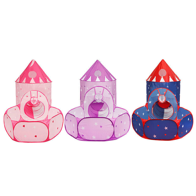 Portable Kids Tent Channel Ball Pool Kids Fairy Tale Play House Living Room Dollhouse Image 4