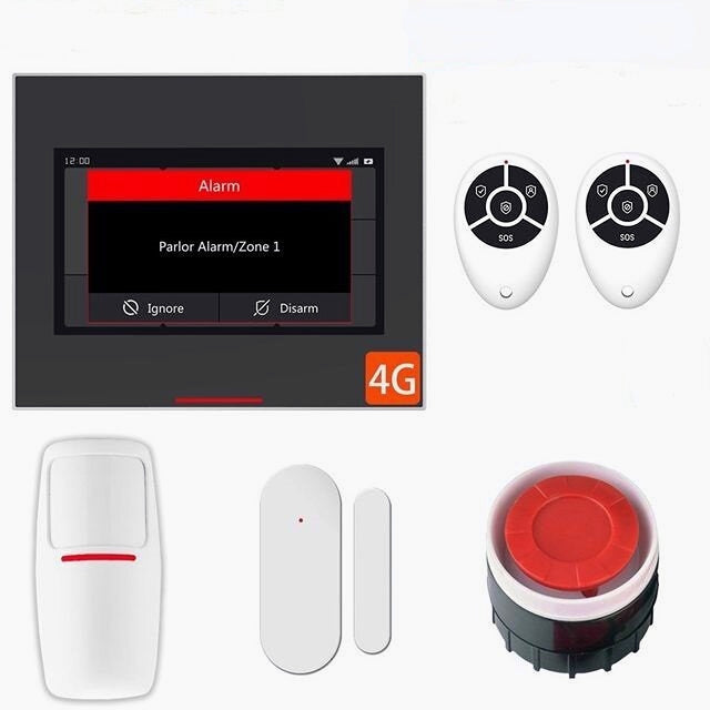 Staniot Wireless Wifi Smart Home Security Burglar Alarm System Kits Compatible with Alexa Support IOS & Android APP Image 1