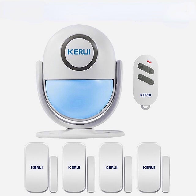 Smart Home Security WIFI Alarm System 120dB PIR Detector Door,Window Sensor Wireless App Burglar Works with Alexa Image 1