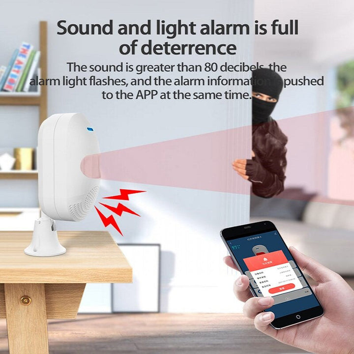 Smart WiFi PIR Motion Sensor Human Body Sensor Wireless Infrared Detector Home Alarm System Work with Alexa Google Home Image 4