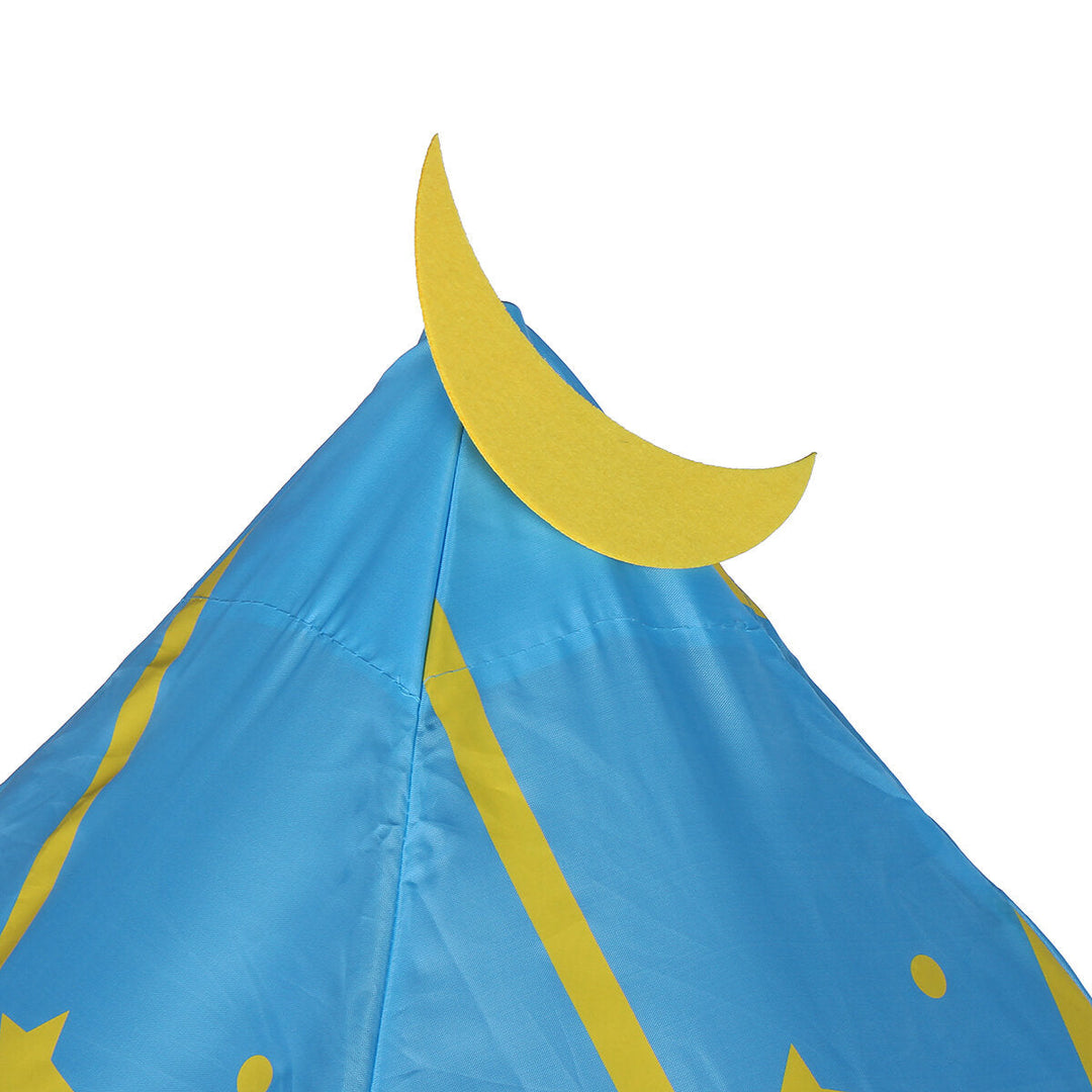 Tent Princess Castle Teepee Tent Folding Portable Children Game Room with LED Star Lights Boys Girls Gift Image 9