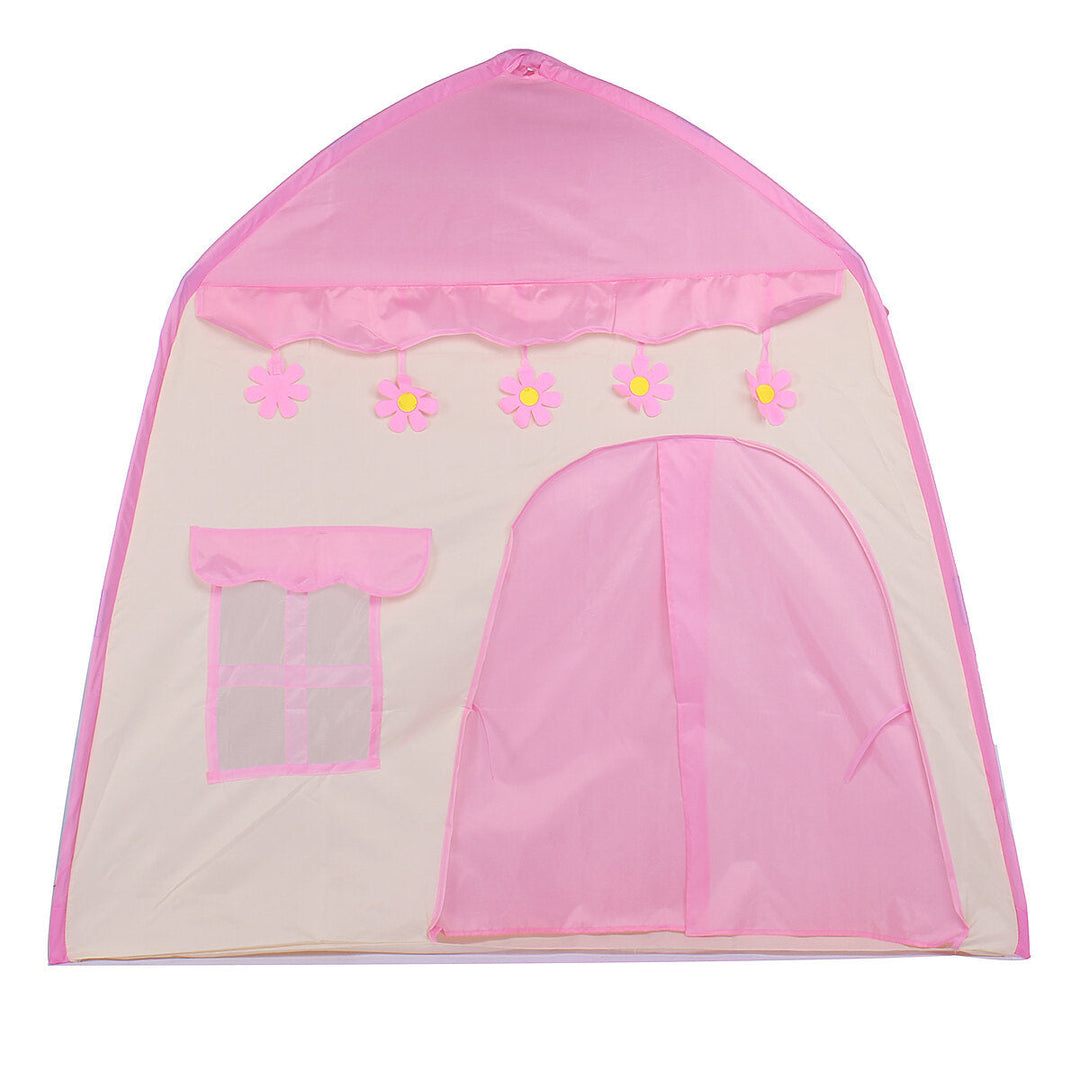 Tent Princess Castle Teepee Tent Folding Portable Children Game Room with LED Star Lights Boys Girls Gift Image 10
