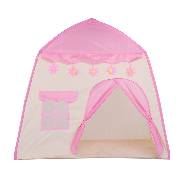 Tent Princess Castle Teepee Tent Folding Portable Children Game Room with LED Star Lights Boys Girls Gift Image 11