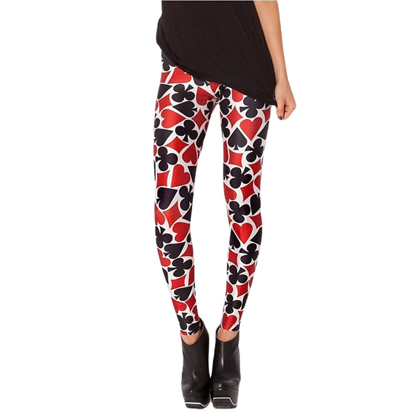 Weekend Yoga Print Stretchy Ankle-Length Comfort Women's Skinny Pants Image 1
