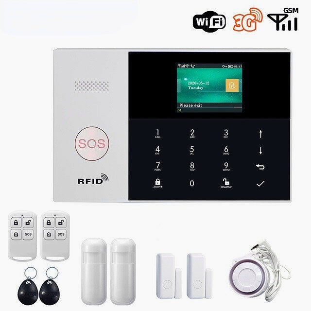 WIFI Alarm System Card APP Remote Control Wireless Home Security Smart Home Alarm Kits Image 3