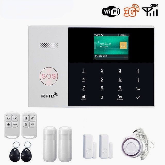 WIFI Alarm System Card APP Remote Control Wireless Home Security Smart Home Alarm Kits Image 1