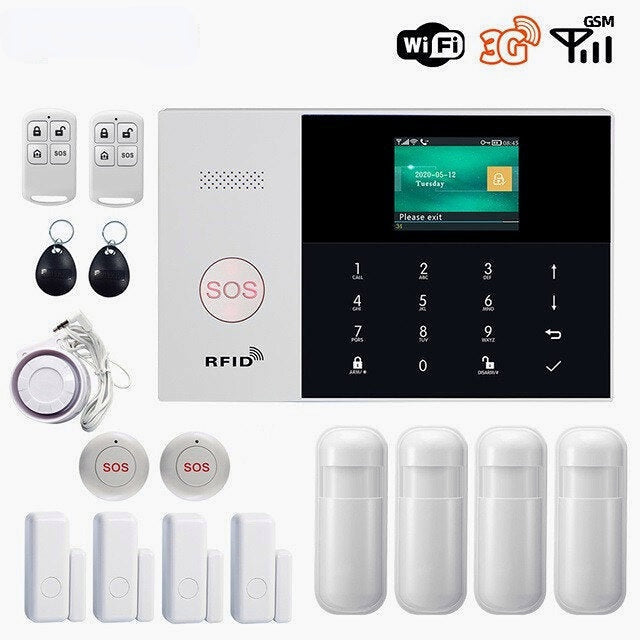 WIFI Alarm System Card APP Remote Control Wireless Home Security Smart Home Alarm Kits Image 4