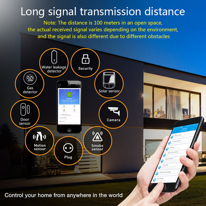 WIFI Alarm System Card APP Remote Control Wireless Home Security Smart Home Alarm Kits Image 9
