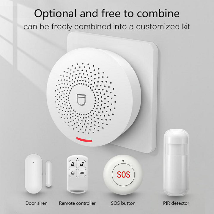 Wifi Alarm System Wireless Security Burglar With Motion Detector Door Sensor Tuya App Control Image 10