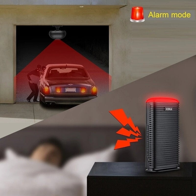 Wireless PIR Motion Sensor Home Security Alarm System Waterproof Outdoor Motion Detector Garage Burglar Alarm Image 6
