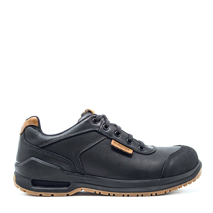 ROYER Mens Inspades Aluminum Toe All Leather Work Shoe Black/Brown - 601SP2 BLACK/BROWN Image 1