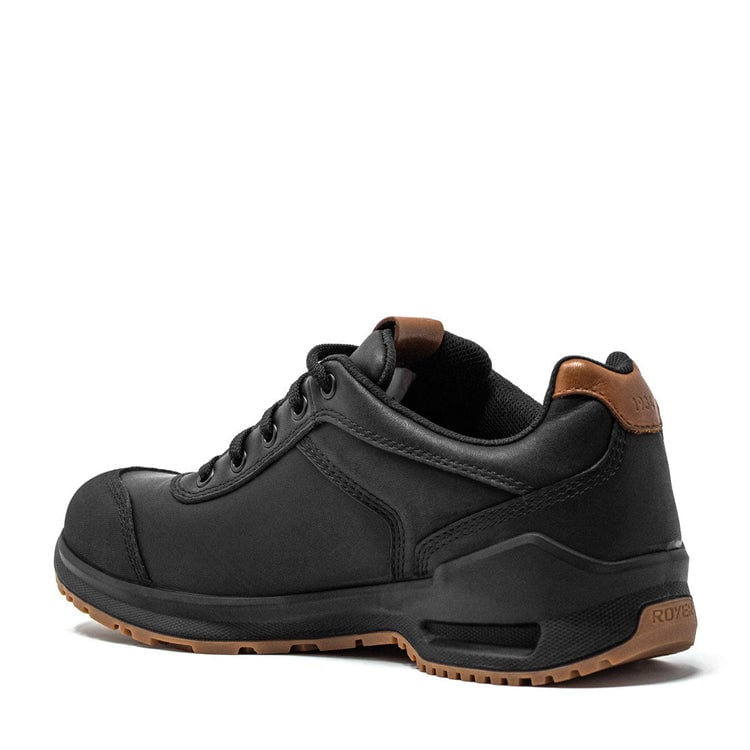 ROYER Men's Inspades Aluminum Toe All Leather Work Shoe Black/Brown - 601SP2  BLACK/BROWN Image 3
