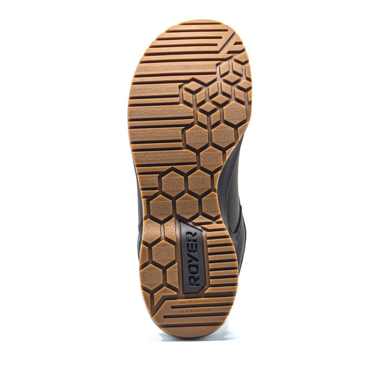 ROYER Men's Inspades Aluminum Toe All Leather Work Shoe Black/Brown - 601SP2  BLACK/BROWN Image 4