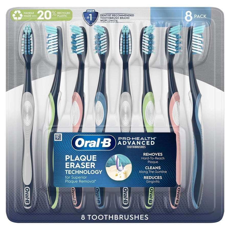 Oral-B ProHealth Advanced Manual Toothbrush8 Count (Medium) Image 1