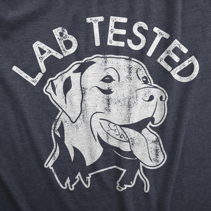 Womens Lab Tested T Shirt Funny Pet Puppy Labrador Retriever Joke Tee For Ladies Image 2