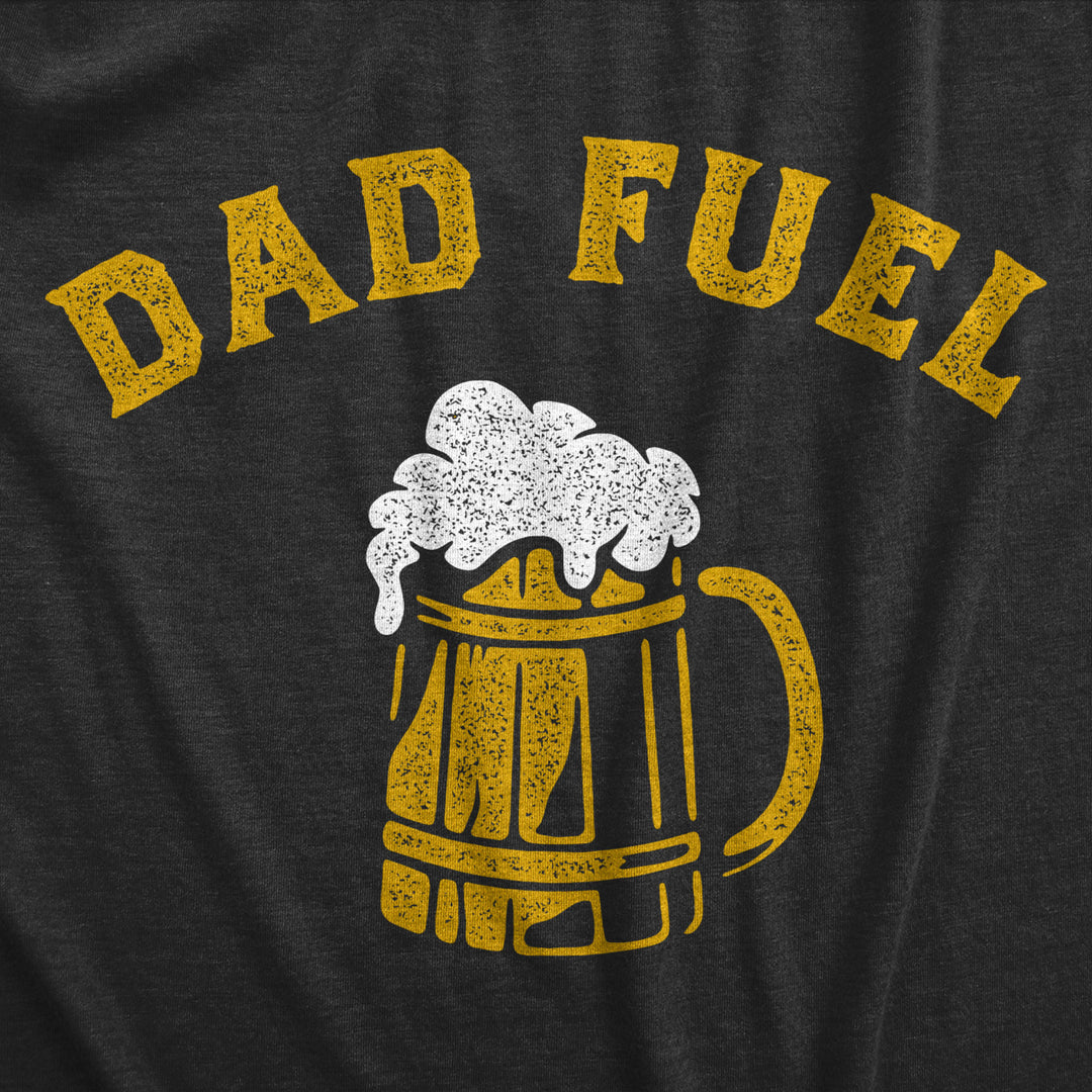 Mens Dad Fuel T Shirt Funny Fathers Day Beer Drinking Pint Lager Ale Lover Tee For Guys Image 2