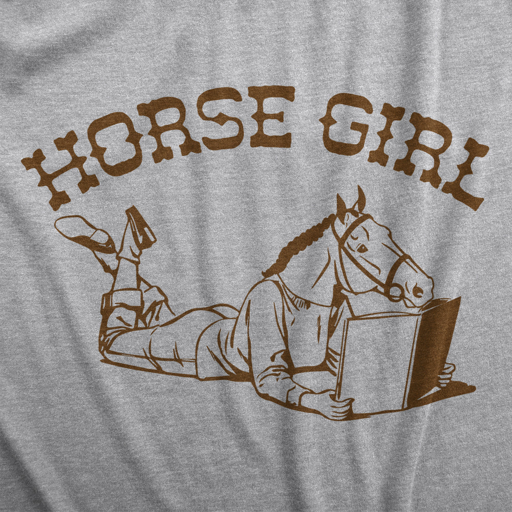 Womens Horse Girl T Shirt Funny Pony Riding Lovers Joke Tee For Ladies Image 2