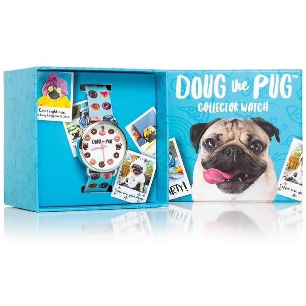 Doug The Pug Collector Watch Dog Lovers Unisex Analog Limited Edition Mighty Mojo Image 3