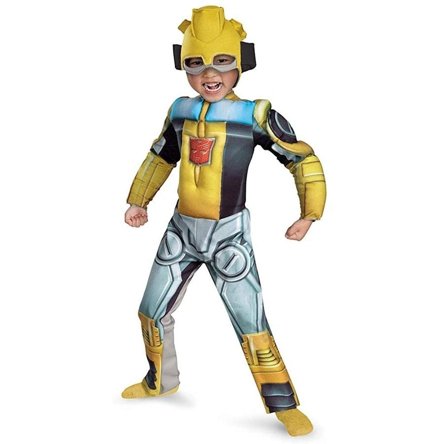 Bumblebee Muscle Toddler Size S 2T Costume Transformers Rescue Bot Disguise Image 1