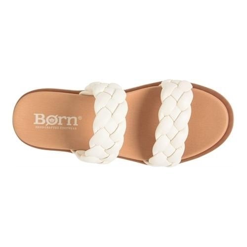 Born Freesia Sandal White Full Grain Leather Womens BR0048101 Comfortable 1 Inch Height Image 3