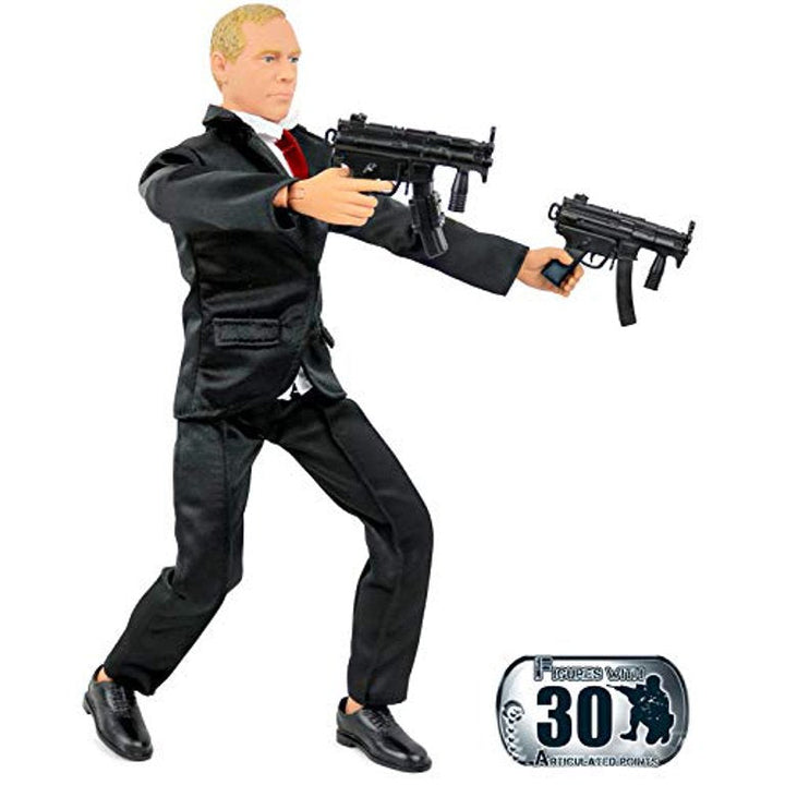Click N Play Secret Service With Suit 12" Inch Action Figure Play Set With Accessories Image 2