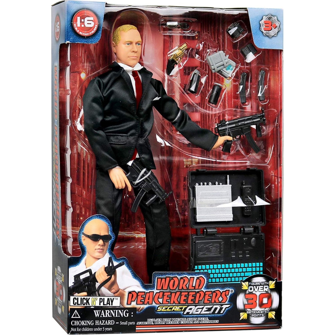 Click N Play Secret Service With Suit 12" Inch Action Figure Play Set With Accessories Image 4