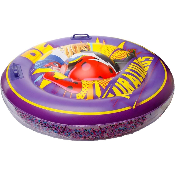 Miraculous Ladybug and Cat Noir Pool Float Inflatable Tube 34" Leak-Proof Mighty Mojo Image 4