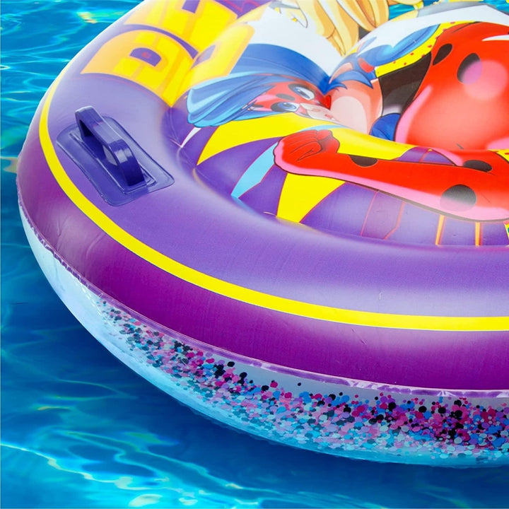 Miraculous Ladybug and Cat Noir Pool Float Inflatable Tube 34" Leak-Proof Mighty Mojo Image 6