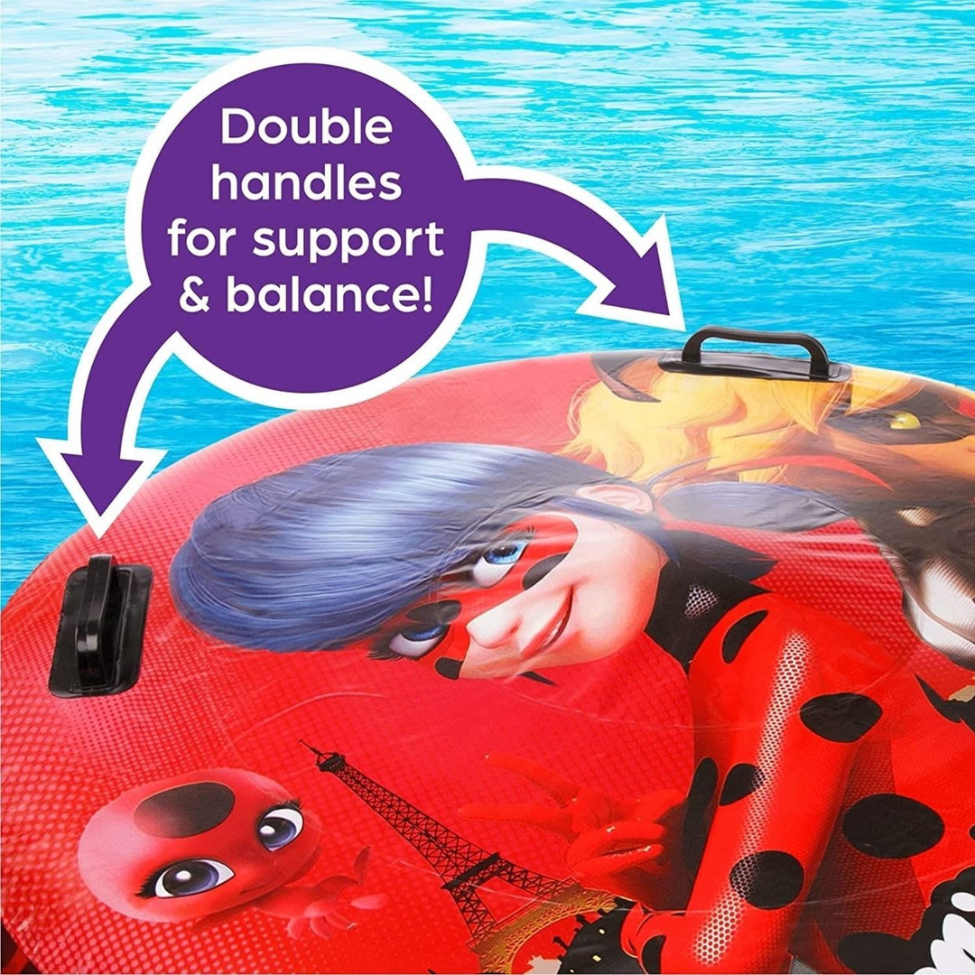 Miraculous Ladybug and Cat Noir Ring Float Pool Raft Inflatable Tube 30" Mighty Mojo Image 6
