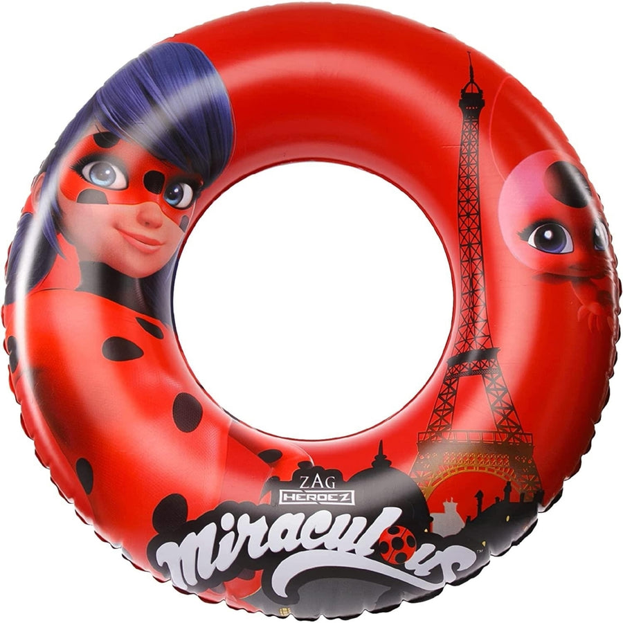 Miraculous Ladybug and TIki Pool Float Inflatable Tube Raft 30" Mighty Mojo Image 1