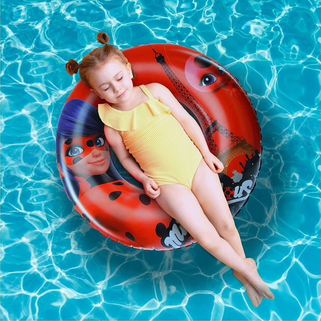 Miraculous Ladybug and TIki Pool Float Inflatable Tube Raft 30" Mighty Mojo Image 3