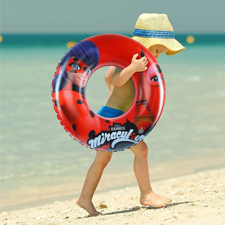 Miraculous Ladybug and TIki Pool Float Inflatable Tube Raft 30" Mighty Mojo Image 4