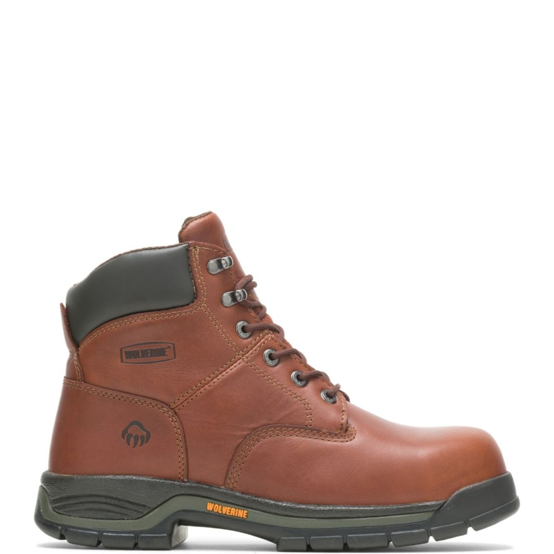 WOLVERINE Men's Harrison 6" Lace-Up SoftToe Work Boot Brown - W04906 varies BROWN Image 1