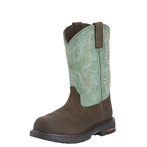 Ariat Womens Tracey Waterproof Composite Toe Work Boot Size 7 Brown Leather Image 1