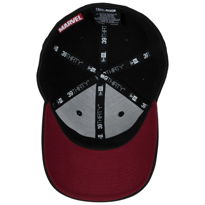 Daredevil Logo Black Colorway Era 39Thirty Fitted Hat Image 6