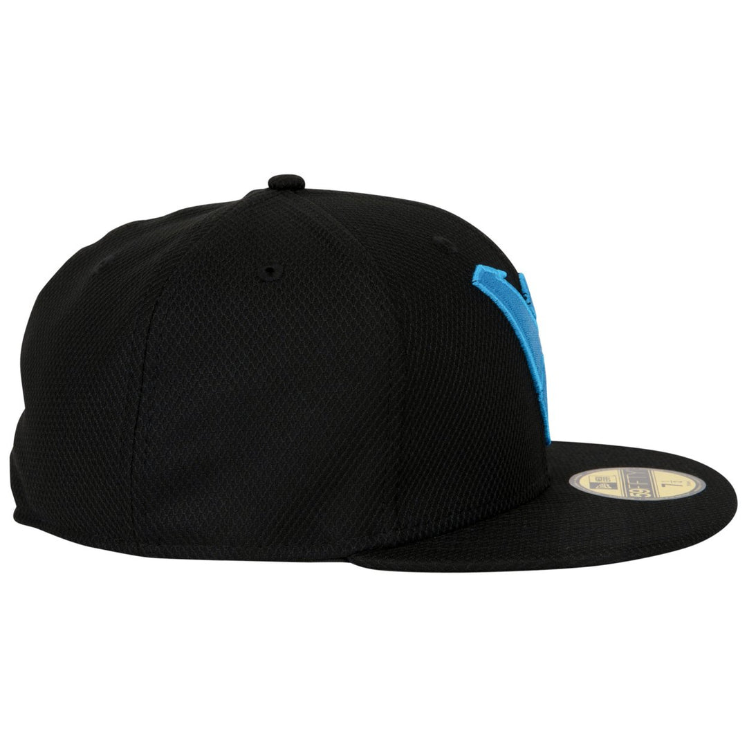 Nightwing Symbol Black Colorway Era 59Fifty Fitted Hat Image 4