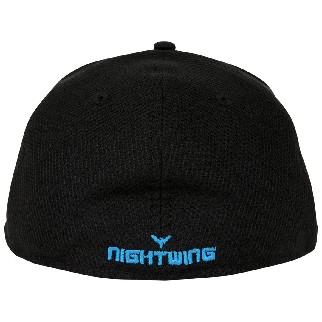 Nightwing Symbol Black Colorway Era 59Fifty Fitted Hat Image 4