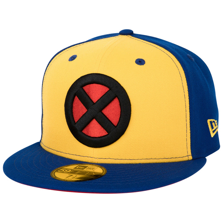 X-Men Logo Vintage Colorway New Era 59Fifty Fitted Hat Image 1