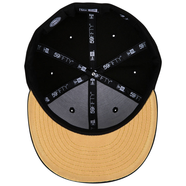 Batman Gold Logo Black Colorway Era 59Fifty Fitted Hat Image 6