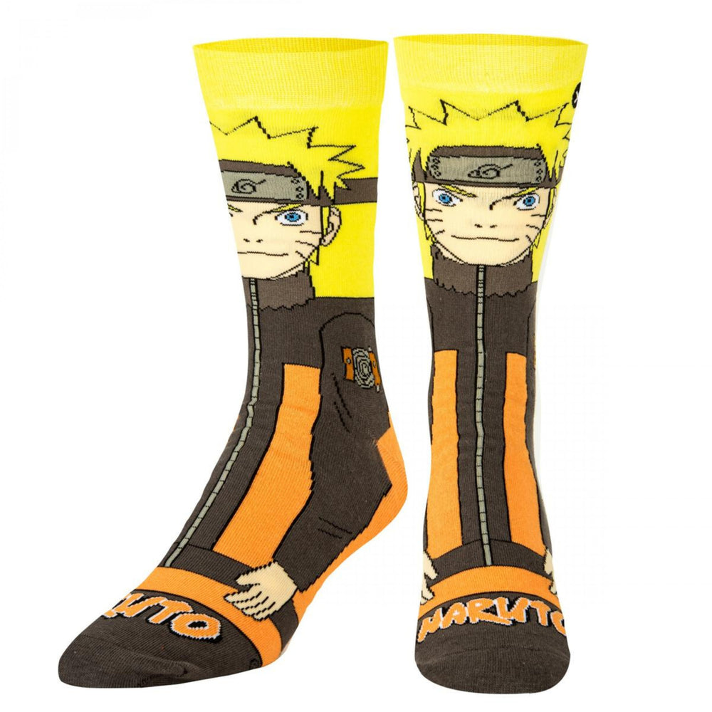 Naruto Uzumaki 360 Character Crew Socks Image 2
