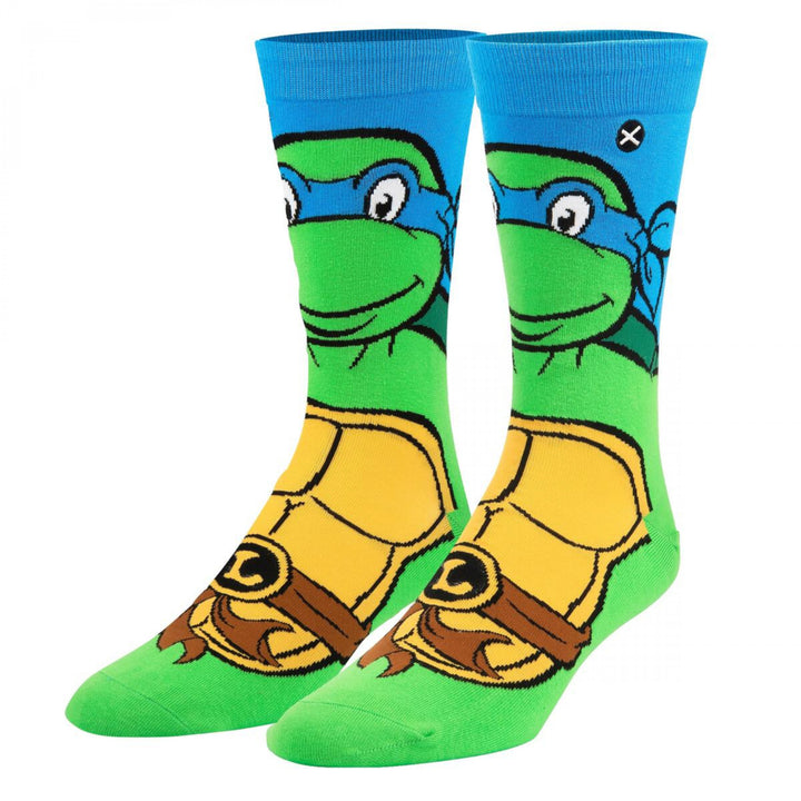 Teenage Mutant Ninja Turtles Leonardo Crew Socks Image 1